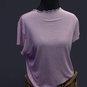 Wild Fable Light Purple Short Sleeve Top